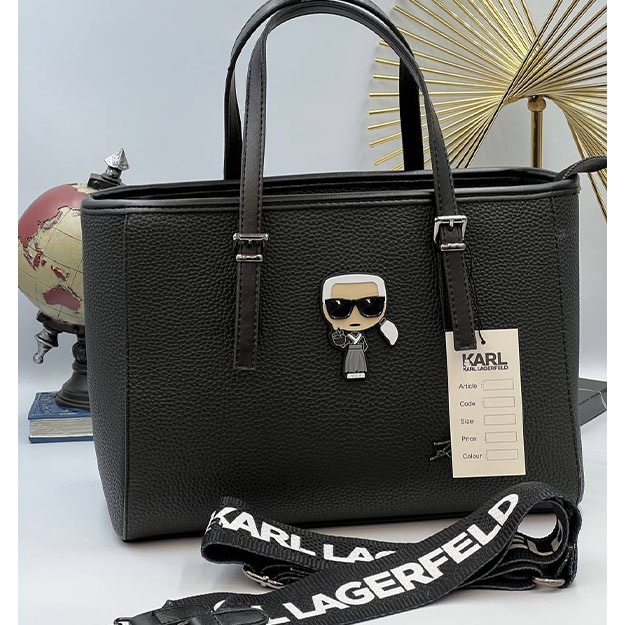 Женская Сумка KARL LAGERFELD HANDBAG ART OL10546 черный с узорами