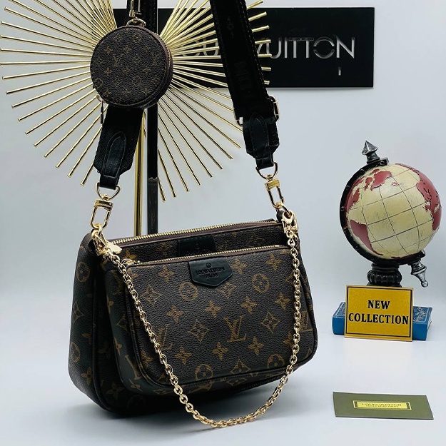Женская Сумка Louis Vuitton APT OL4477 Чёрный-коричневый