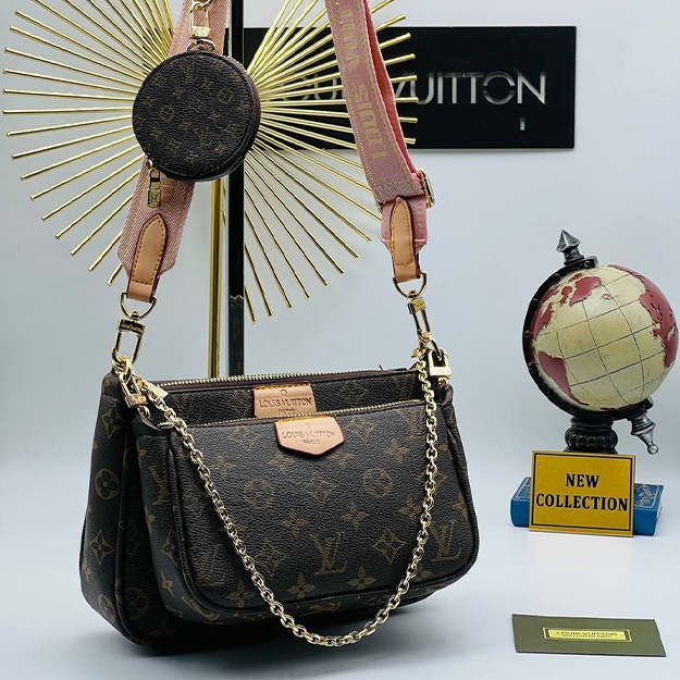 Ayollar Sumkasi Louis Vuitton APT OL4477 jigarrang-pushti