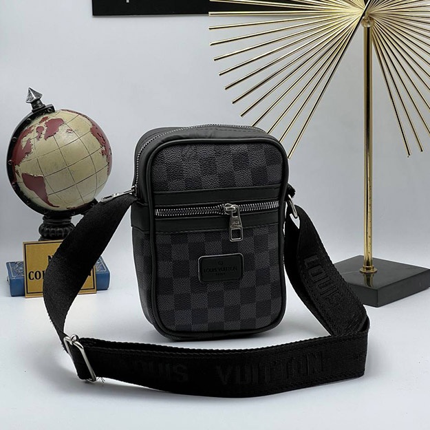 Женская Сумка Louis Vuitton АРТ OL 1814 Черный/Серый