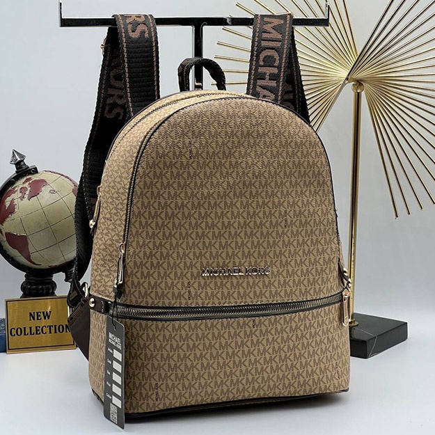 Женский Рюкзак Michael Kors Sirt АРТ OL 2924 Светло-коричневый