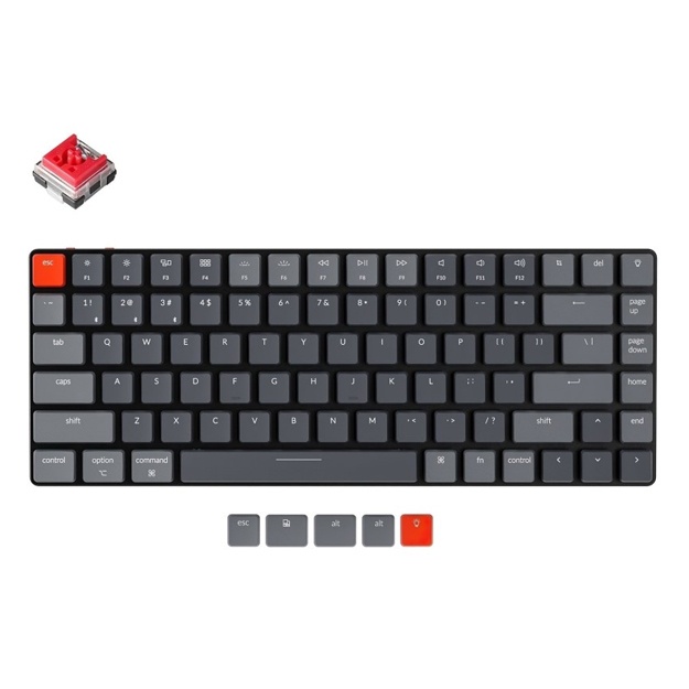 Клавиатура Keychron K3 84 Key Low Profile Hot-Swap Optical RGB Красный (K3E1_KEYCHRON)