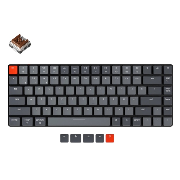 Klaviatura Keychron K3 84 Key Low Profile HotSwappable White LED