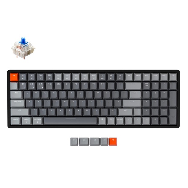 Механическая клавиатура Keychron K4 100 Key Алюминиевая рама Gateron RGB Синий
