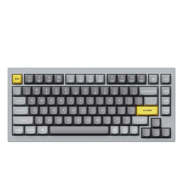 Mexanik klaviatura Keychron Q1 QMK Custom HotSwappable Gateron Phantom Jigarrang (Q1N3_Keychron)