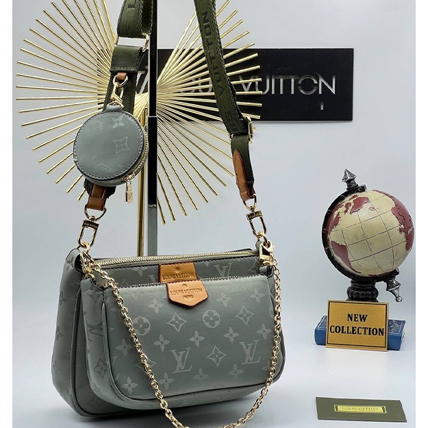 Женская Сумка Louis Vuitton APT OL4411 Зелено-морской