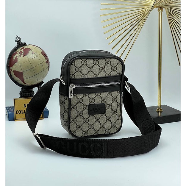 Erkak Sumkasi GUCCI ART OL89910 qora-oq