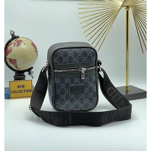 Erkak Sumkasi GUCCI ART OL89910 naqshli qora
