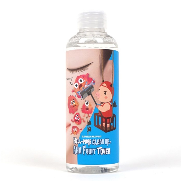 Meva kislotalari bilan peeling tonik Hell-Pore Clean Up Aha Fruit Toner Elizavecca