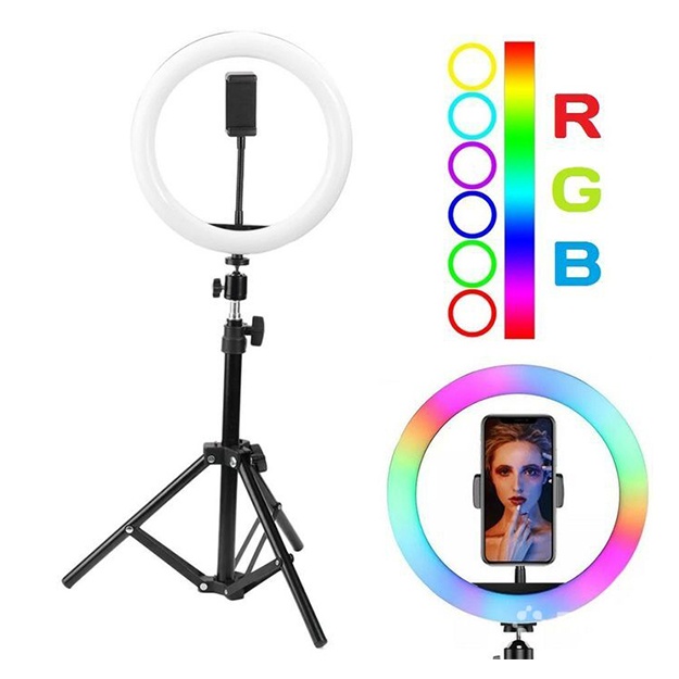 Shtativ Koltsevaya LED lampa RGB MJ38