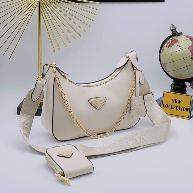Женская Сумка Prada ART OL2523 Молочный цвет