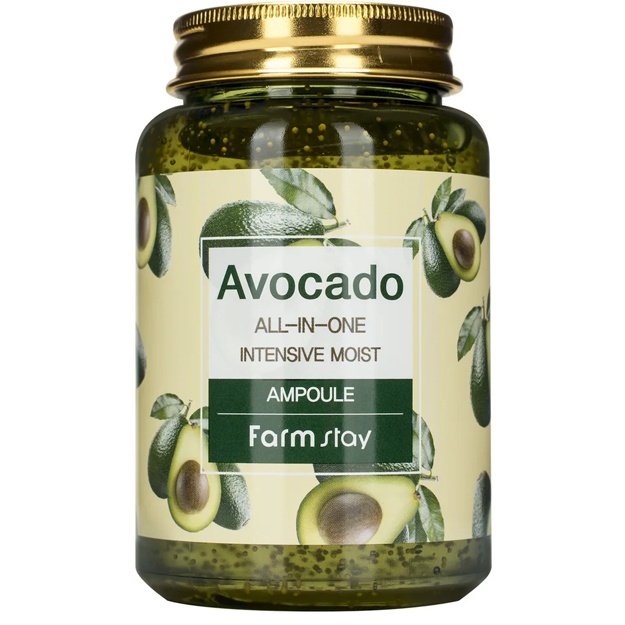 Многофункциональная ампульная сыворотка с экстрактом авокадо Farm Stay Avocado All-In-One Intensive Moist Ampoule 250мл