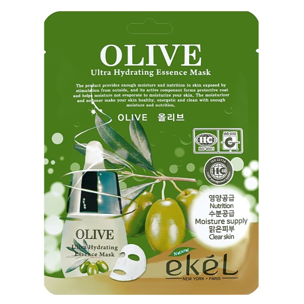 Ekel Olive Ultra Hydrating Essence Mask, 1 dona