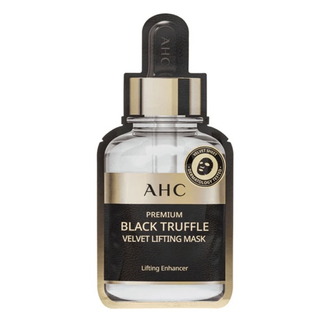 Qora truffleli premium baxmal ko‘taruvchi niqob AHC Black Truffle Velvet Lifting Mask, 1 dona