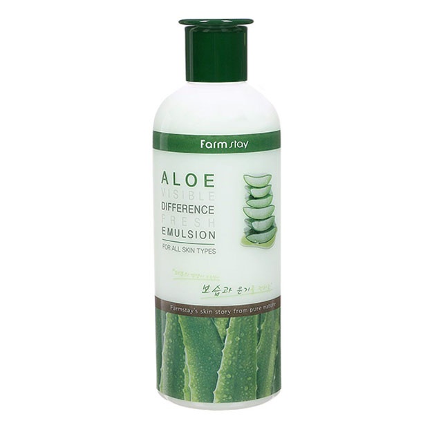 Эмульсия с экстрактом алоэ Farm Stay Aloe Visible Difference Moisture Emulsion, 350мл