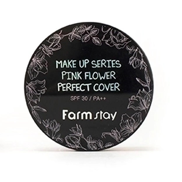 Консилер для скрытия пигментных пятен и темных кругов Farm Stay Make Up Series Pink Flower Perfect Cover 21, 30мл