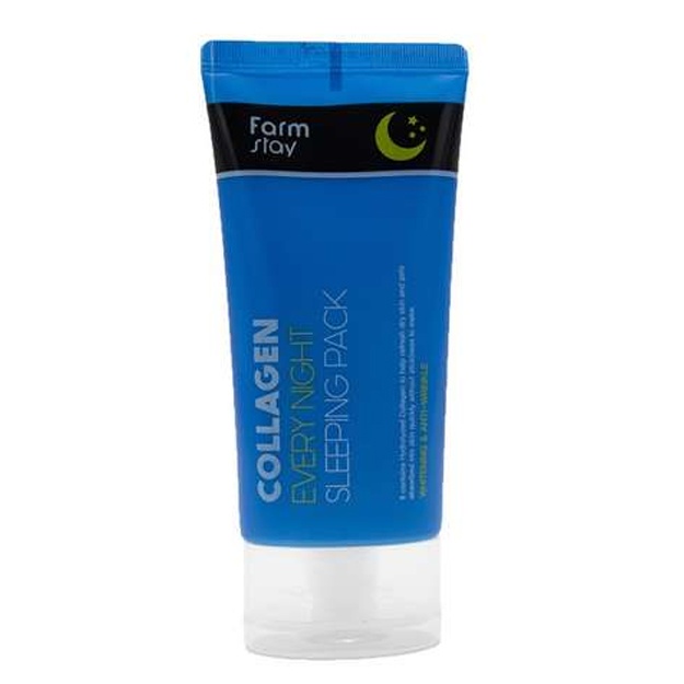 Gidrolizlangan kollagen bilan tungi niqob Farm Stay Collagen Every Night Sleeping Pack, 120ml