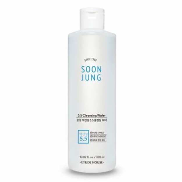 Очищающая вода с мягкой кислотностью  для очищения кожи Etude Soon Jung Mildly-acid pH Cleansing Water, 320мл