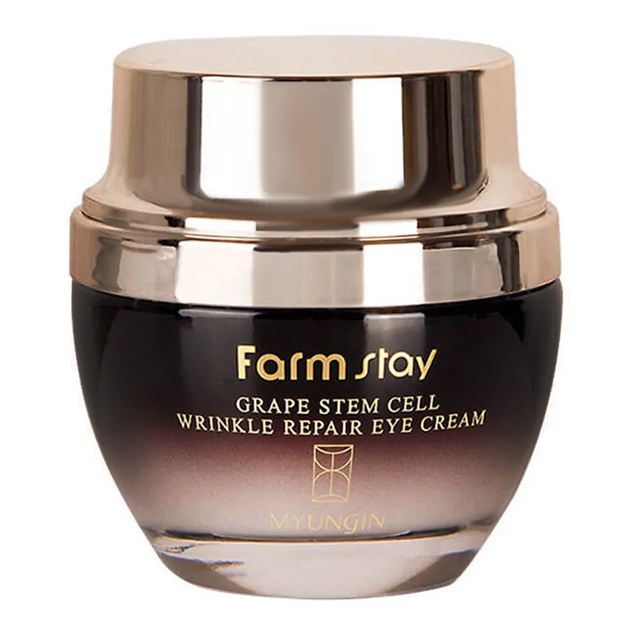 Fito-ildiz hujayralari bilan yoshartiruvchi ko‘z kremi Farm Stay Grape Stem Cell Wrinkle Repair Eye Cream 50 ml