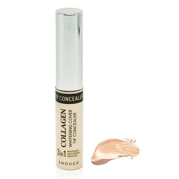 Осветляющий коллагеновый консилер 3в1 №02 Enough Collagen Whitening Cover Tip 3in1 Concealer 02