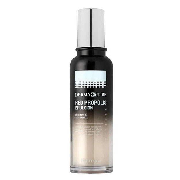 Oziqlantiruvchi emulsiya Propolis va gibiskus bilan Farm Stay Derma Cube Red Propolis Emulsion 140ml