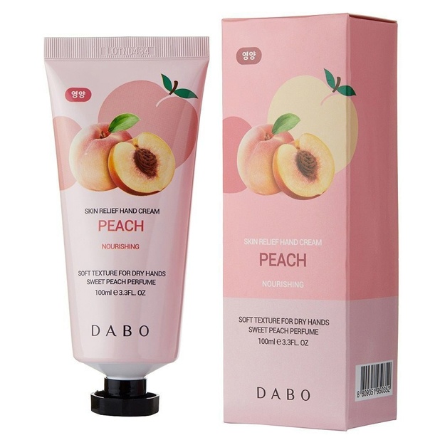 Питательный крем для рук с экстрактом персика Dabo Hand Cream Peach, 100 мл