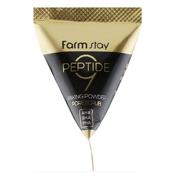 Teshiklarni tozalash uchun skrab 9 peptidli kompleksi Farm Stay Peptide9 Baking Powder Pore Scrub, 1 dona