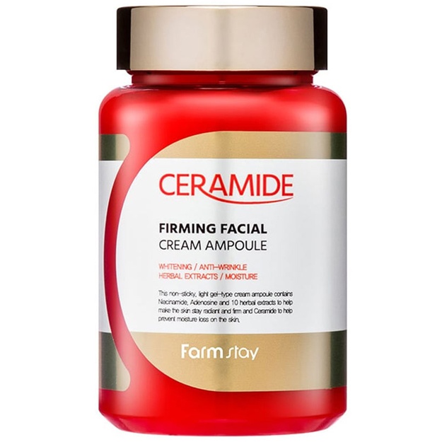 Укрепляющий ампульный крем-гель с керамидами Farm Stay Ceramide Firming Facial Cream Ampoule, 250мл