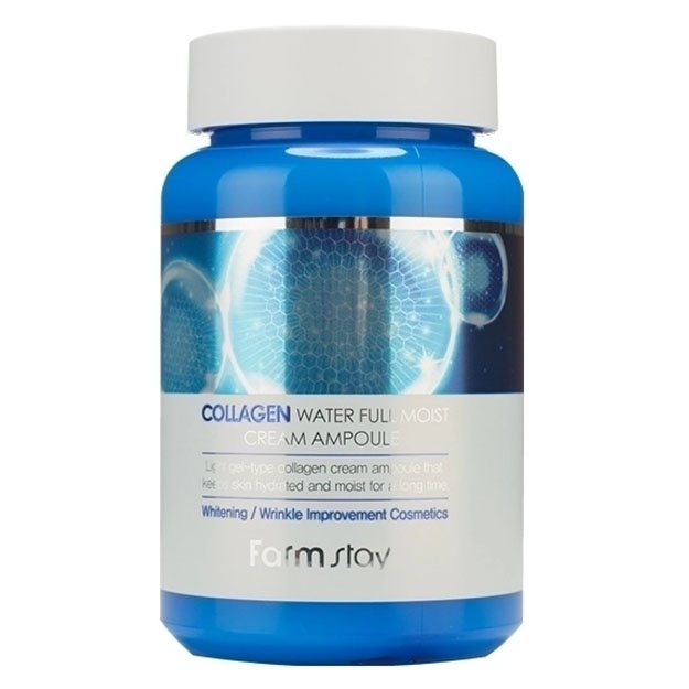 Kollagen ampulali yuz kremi Farm Stay Collagen Water Full Moist Cream Ampoule, 250ml