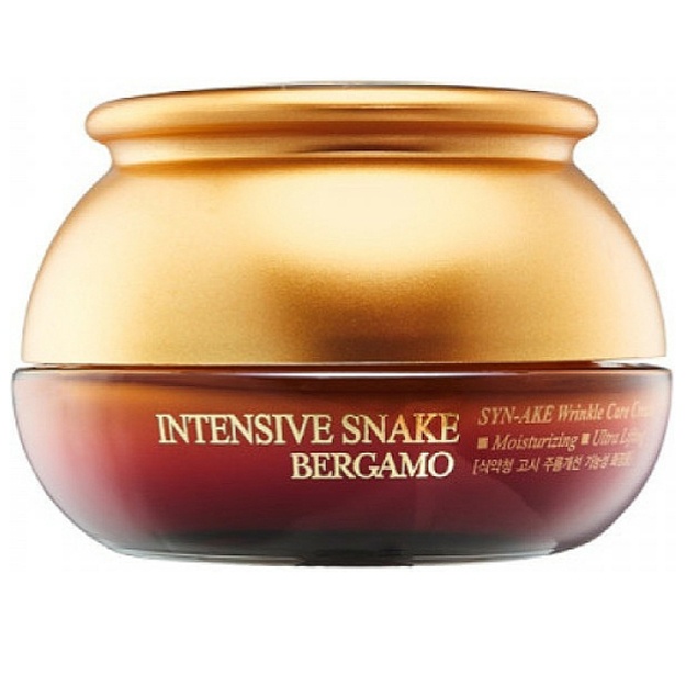 Антивозрастной крем с змеиным ядом Bergamo Intensive Snake Cream, 50гр