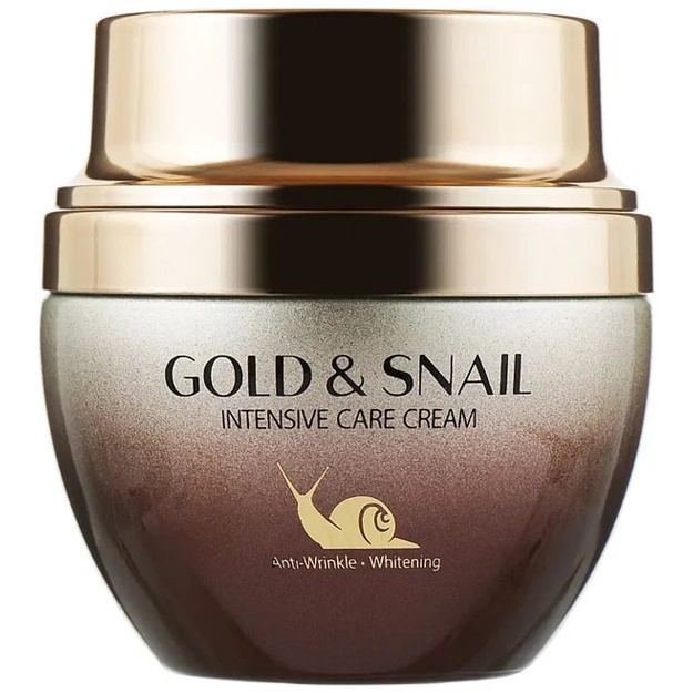 Oltin va salyangoz musinli intensiv krem 3W Clinic Gold&Snail Intensive Care Cream, 55gr