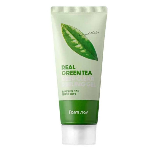 Пилинг-скатка с экстрактом зелёного чая Farm Stay Real Green Tea Deep Clear Peeling Gel, 100мл