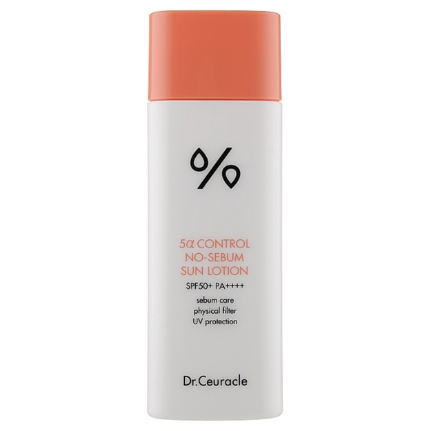 Yog‘li va muammoli teri uchun quyoshdan himoya kremi Dr.Ceuracle 5a Control No Sebum Sun Lotion, 50 ml
