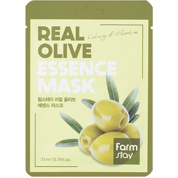 Zaytun ekstrakti bilan choyshab niqobi Farm Stay Real Olive Essence Mask, 1d