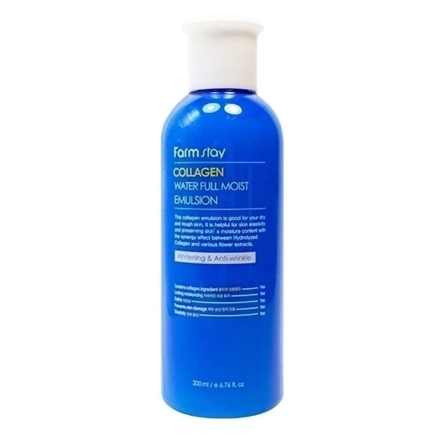 Увлажняющая эмульсия с коллагеном Farm Stay Collagen Water Full Moist Emulsion, 200мл
