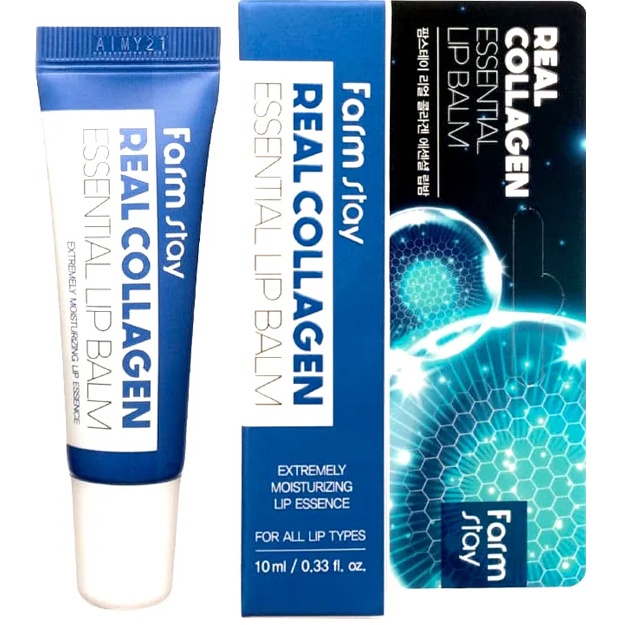 Kollagenli namlantiruvchi lab balzami Farm Stay Real Collagen Essential Lip Balm 10ml