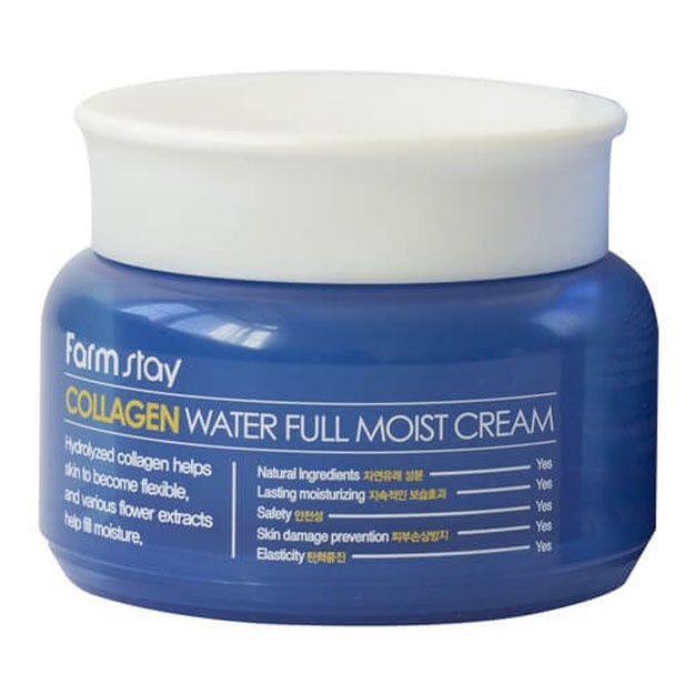 Kollagenli namlantiruvchi yuz kremi Farm Stay Collagen Water Full Moist Cream, 100ml
