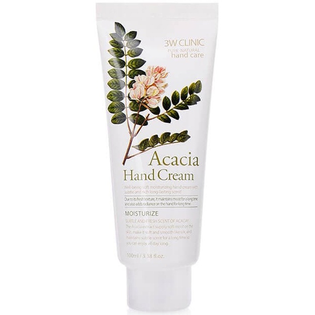 Увлажняющий крем для рук с экстрактом акации 3W Clinic Moisturizing Acacia Hand Cream, 100мл