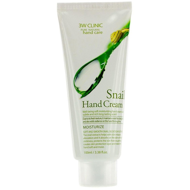 Salyangoz mutsinli namlovchi qo‘l kremi 3W Clinic Moisturizing Snail Hand Cream, 100ml