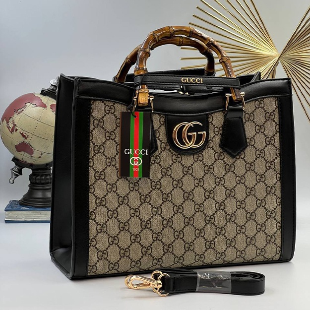 Ayollar Sumkasi Gucci APT OL1424 chyorno-bejeviy