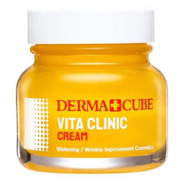 Antioksidant terini yorqinlashtiruvchi krem Farm Stay Derma Cube Vita Clinic Cream, 60ml