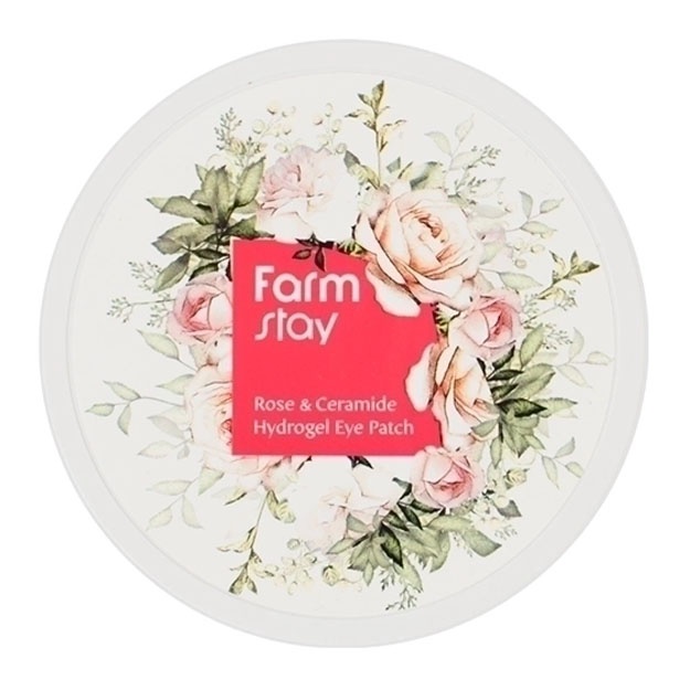 Atirgul ekstrakti va keramidli gidrogel yamoqlari Farm Stay Rose&Ceramide Hydrogel Eye Patch