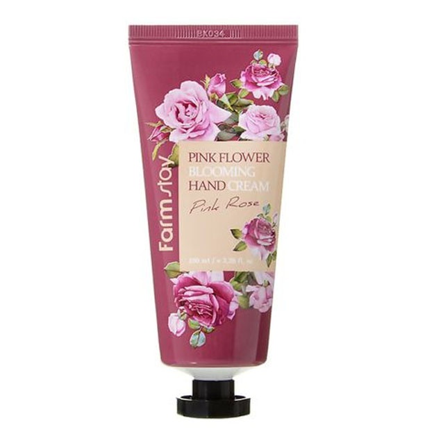 Atirgul ekstrakti bilan qo‘l kremi Farm Stay Pink Flower Blooming Hand Cream Rose, 100ml