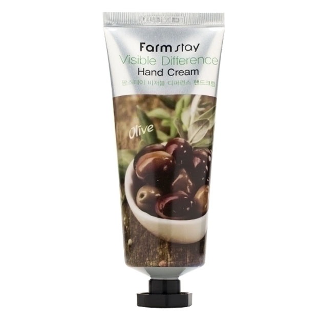 Крем для рук с экстрактом оливы Farm Stay Visible Difference Hand Cream Olive, 100гр