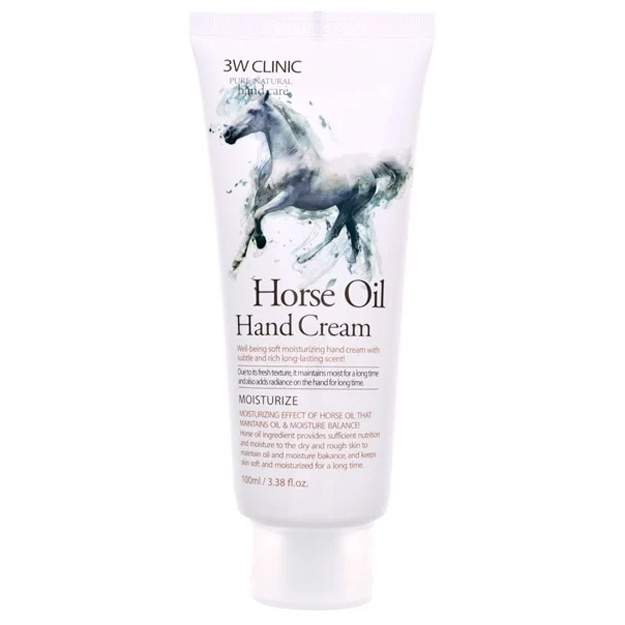 Ot yog‘i bilan qo‘l kremi 3W Clinic Moisturizing Horse Oil Hand Cream, 100ml