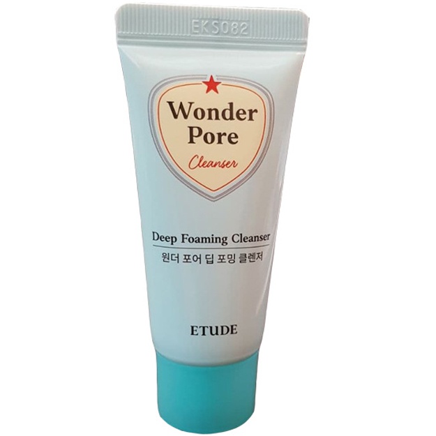 Teshiklari kattalashgan teri uchun tozalovchi ko‘pik Etude House Wonder Pore Deep Foaming Cleanser Mini, 20gr