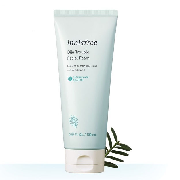 Muammoli teri uchun qarag‘ay ekstrakti bilan tozalovchi ko‘pik Innisfree Bija Trouble Facial Foam, 150ml