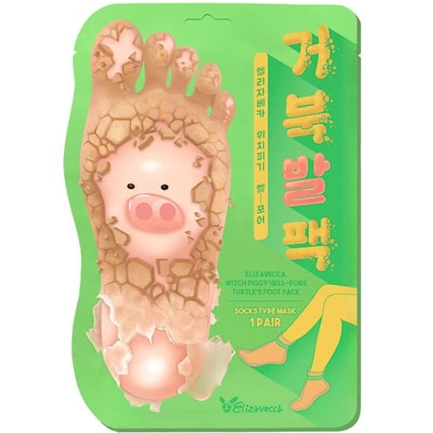 Piling paypoqlari Elizavecca Witch Piggy Hell Pore Turtle's Foot Pack, 1 para
