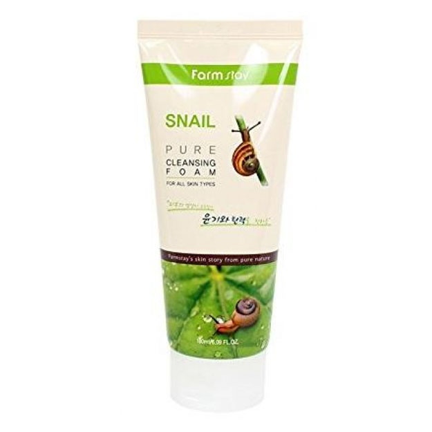 Пенка с муцином улитки Farm Stay Snail Pure Cleansing Foam, 180мл