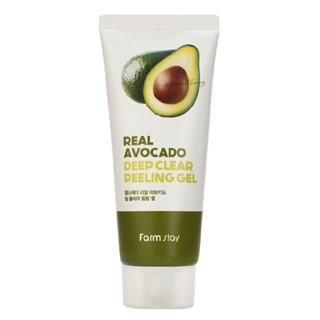 Avakado ekstrakti bilan peeling geli Farm Stay Real Avocado Deep Clear Peeling Gel, 100ml